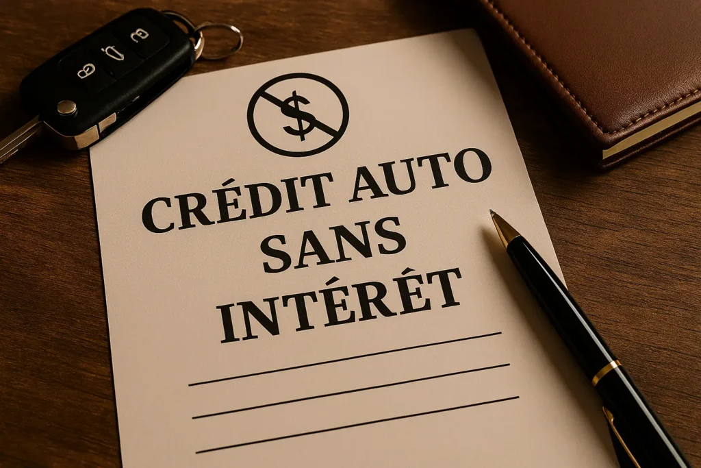 Crédit Auto sans Intérêt
