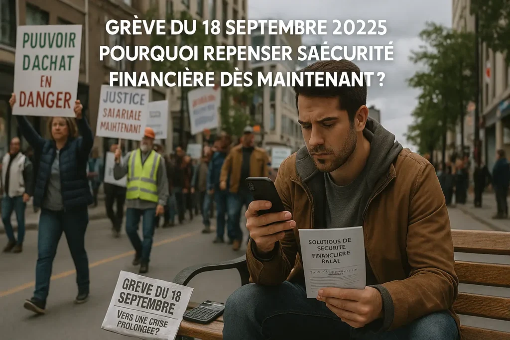 Grève du 18 septembre 2025 - pourquoi repenser sa sécurité financière dès maintenant