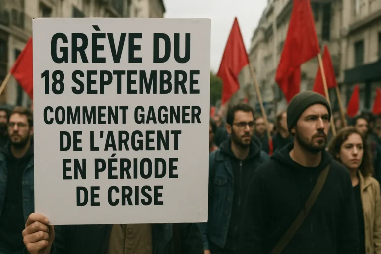 Grève du 18 septembre : Comment gagner de l’argent en période de crise