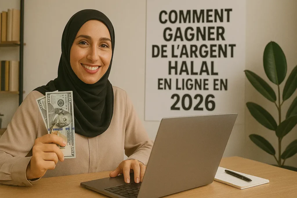 Comment Gagner de l'Argent Halal en Ligne en 2026