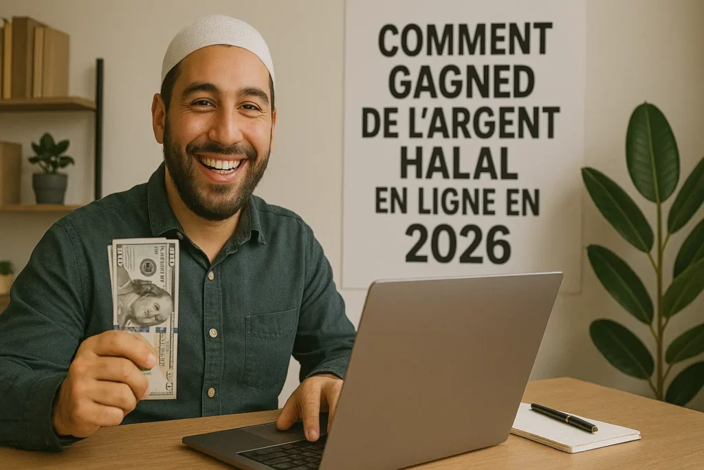 Comment Gagner de l'Argent Halal en Ligne en 2026 