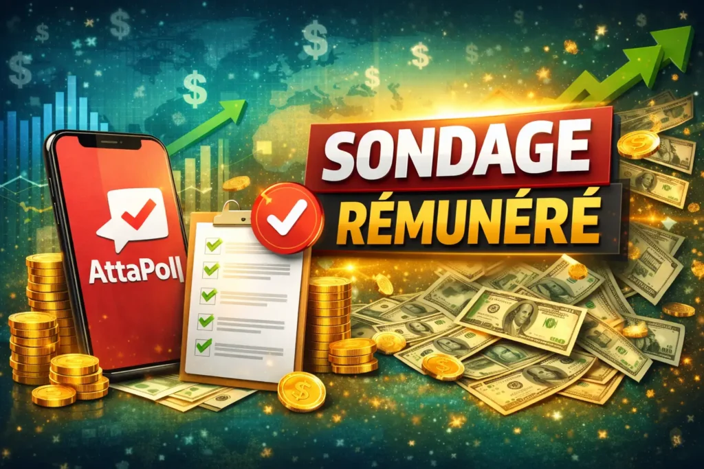 AttaPoll Sondage Rémunéré