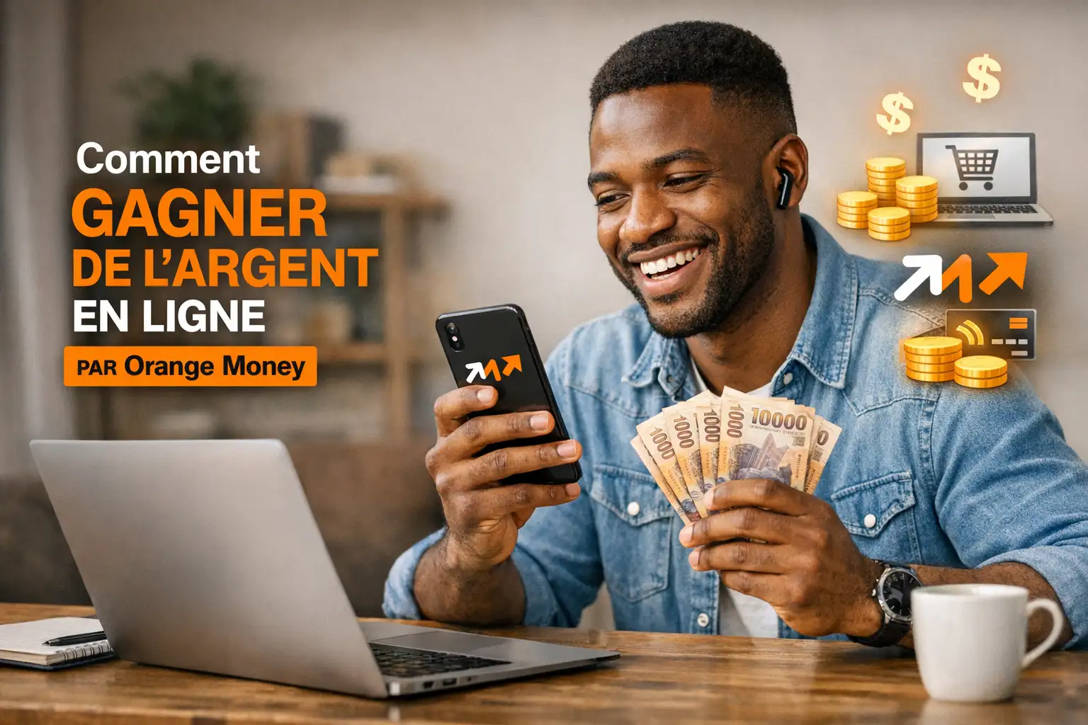 Comment gagner de l'argent en ligne par orange money
