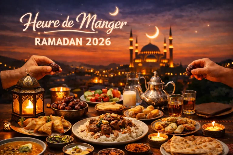 Heure de Manger Ramadan 2026