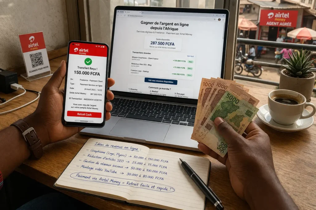 Gagner de l'Argent en Ligne avec Airtel Money