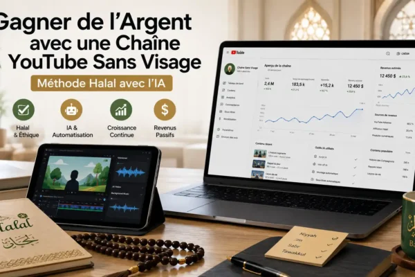 Comment Gagner de l'Argent avec une Chaîne YouTube Sans Visage en 2026 : Méthode Halal avec l'IA