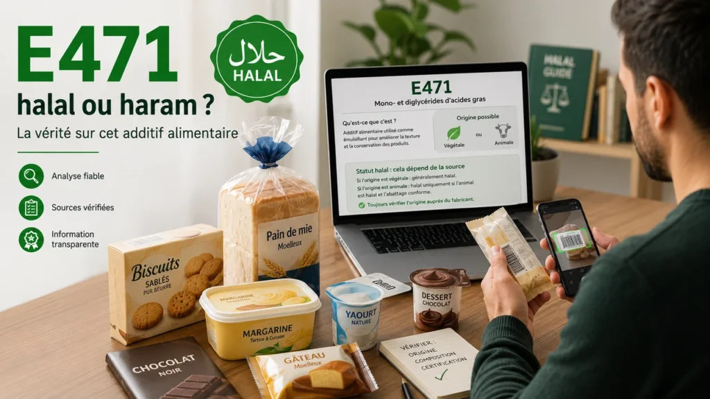 E471 halal ou haram additif alimentaire à vérifier