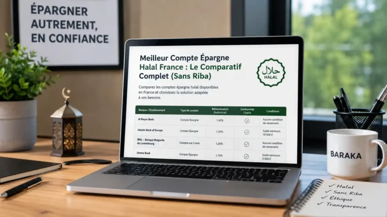 Meilleur Compte Épargne Halal France 2026 : Le Comparatif Complet (Sans Riba)