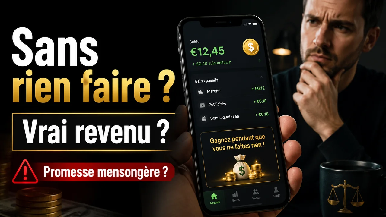 Application pour Gagner de l'Argent sans Rien Faire : Vrai Revenu ou Promesse Mensongère ?