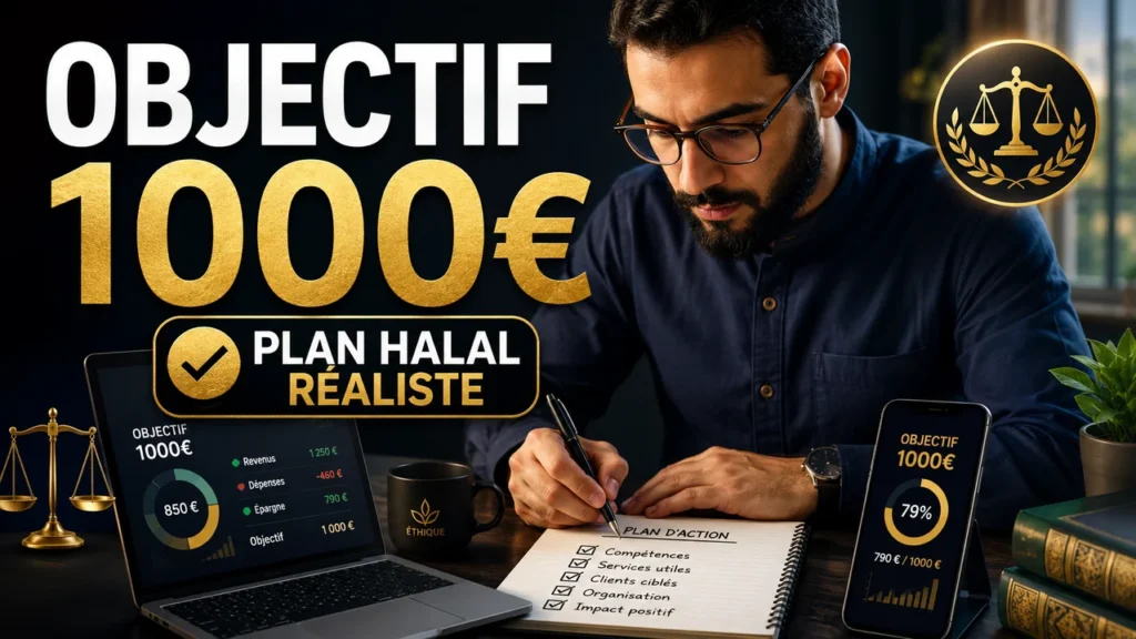 Objectif 1000 Euros : Plan Réaliste, Halal et Sans Promesse Facile