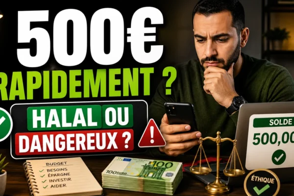 Gagner 500 Euros Rapidement : Méthodes Halal Réalistes ou Promesse Dangereuse ?
